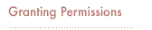 Granting Permissions